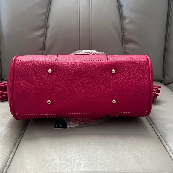 Dooney & Bourke Sorrento Satchel 30 with pocket - Rose - Picture 4 of 11